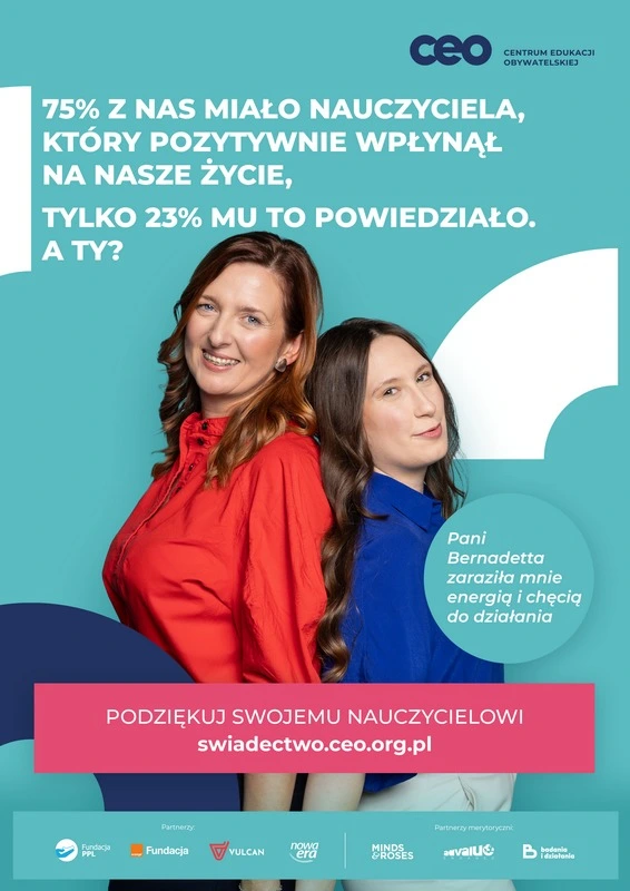 Plakat kampanii „Świadectwo na całe życie” nr 3